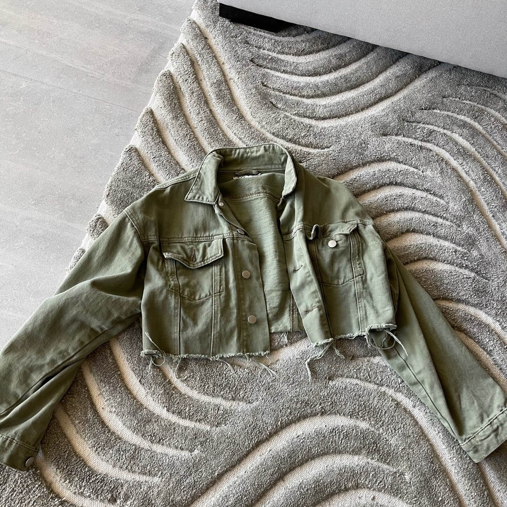 Green jean jacket TIC TOC